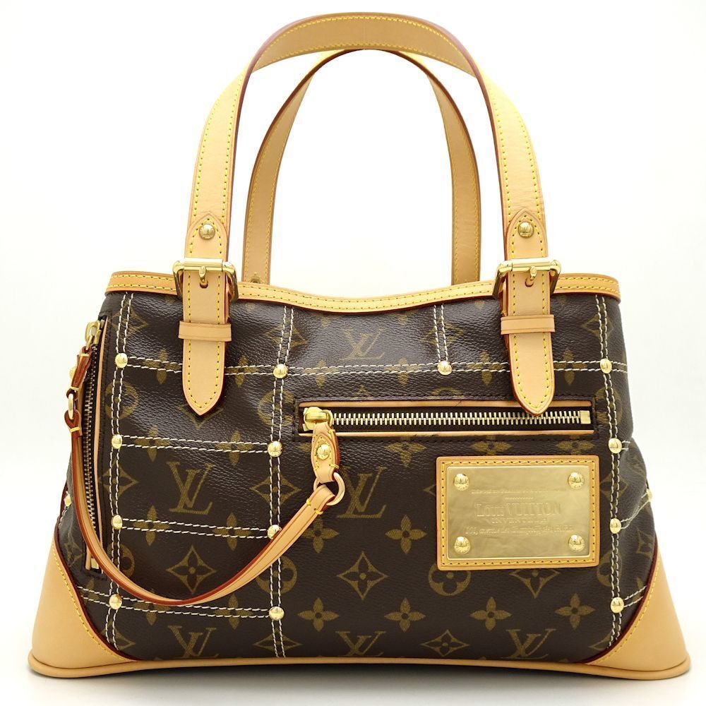 Louis Vuitton Monogram Riveting Brown Shoulder Bag